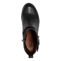 Chace Round Toe Casual Wedge Ankle Booties