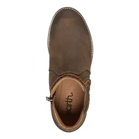 Nika Round Toe Stacked Heel Casual Booties