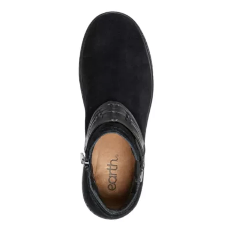 Synal Woven Round Toe Flat Casual Booties