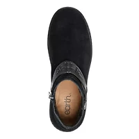 Synal Woven Round Toe Flat Casual Booties