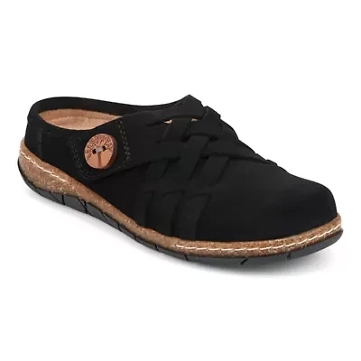 Emis Round Toe Casual Slip-on Clogs
