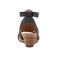 Helodie Ankle Strap Casual Wedge Sandals