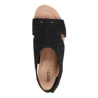 Halin Round Toe Casual Slingback Wedge Sandals