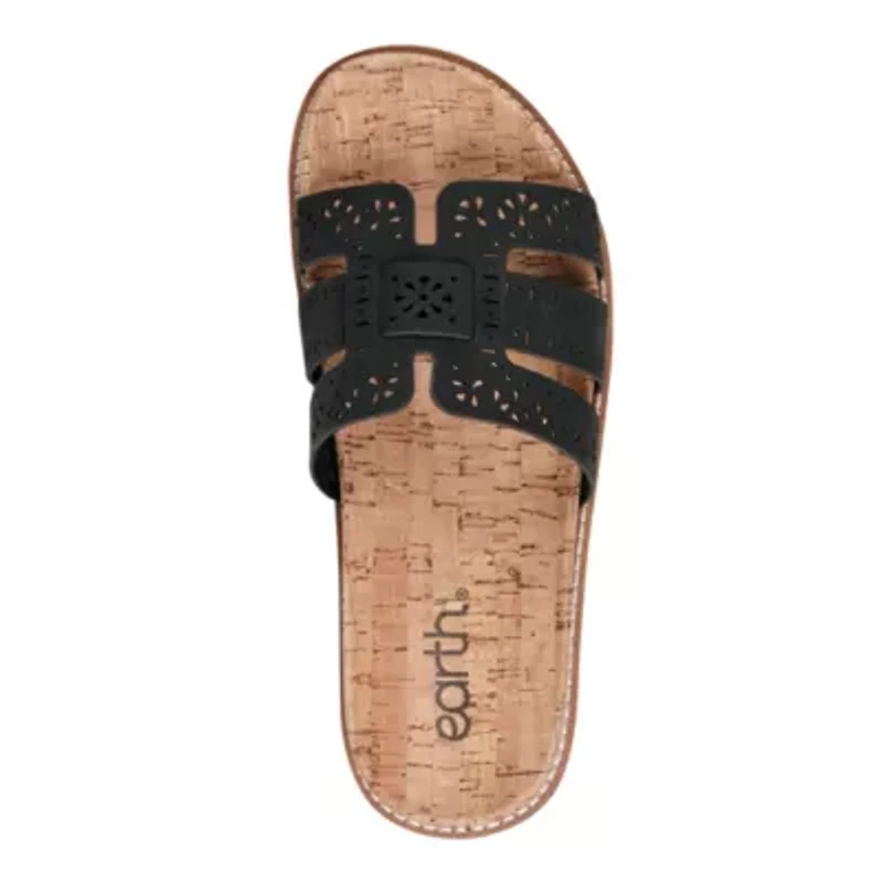 Fairren Slip-on Round Toe Casual Flat Sandals