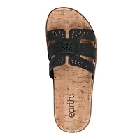 Fairren Slip-on Round Toe Casual Flat Sandals