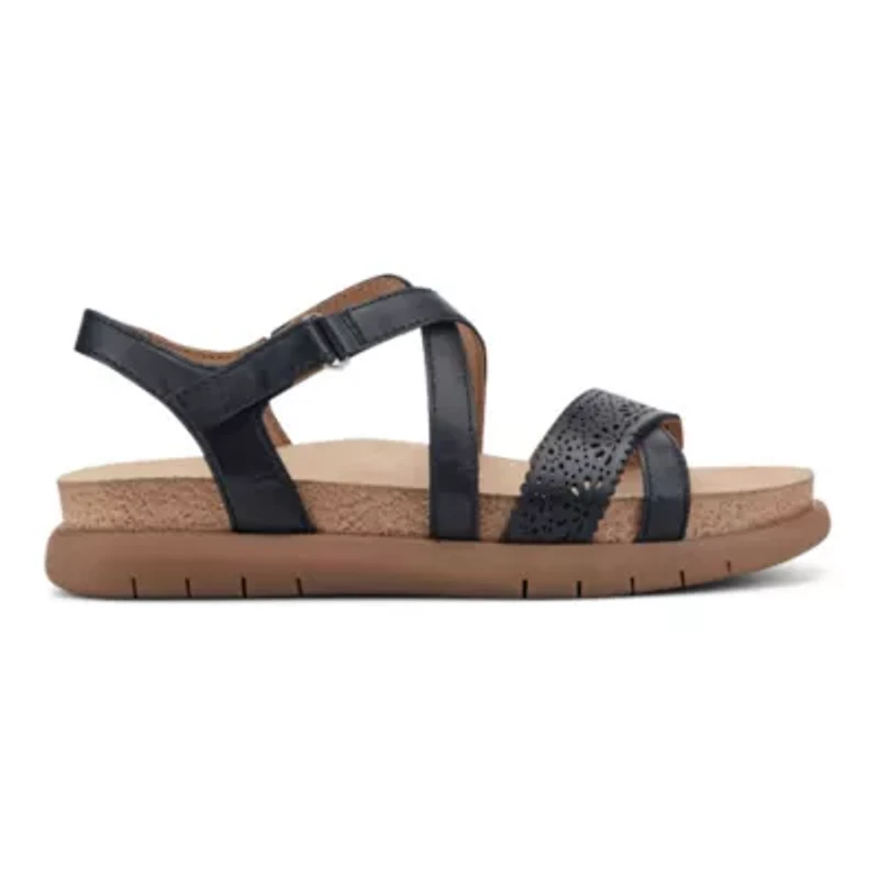 Athena Round Toe Strappy Sandals