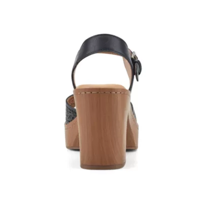 Quinty Block Heel Square Toe Dress Sandals