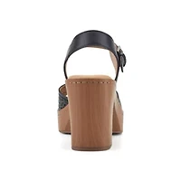 Quinty Block Heel Square Toe Dress Sandals