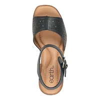 Quinty Block Heel Square Toe Dress Sandals