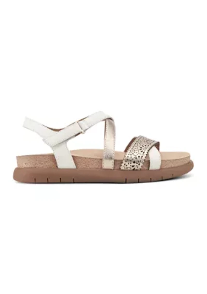 Athena Round Toe Strappy Sandals