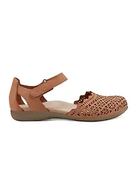 Bronnie Round Toe Adjustable Strap Casual Flats