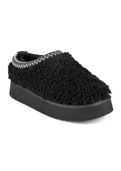 Freyya Round Toe Platform Casual Slip-On Mules