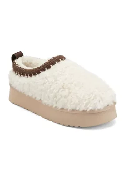 Freyya Round Toe Platform Casual Slip-On Mules