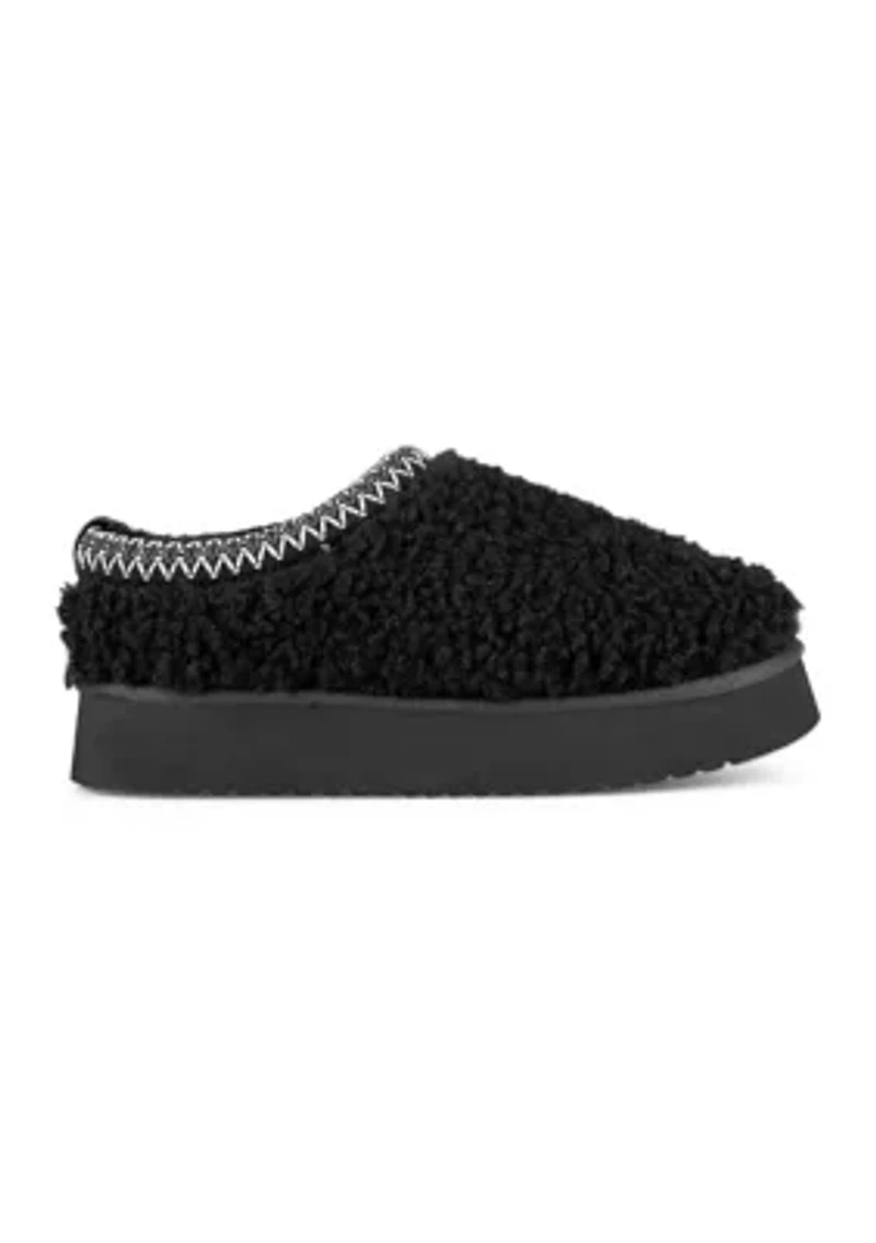 Freyya Round Toe Platform Casual Slip-On Mules