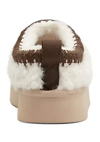 Freyya Round Toe Platform Casual Slip-On Mules