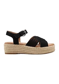Hilda Open Toe Casual Platform Espadrille Sandals