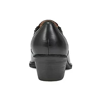 Jalin Block Heel Slip On Casual Booties