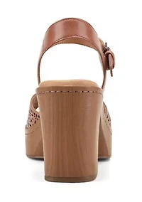 Quinty Block Heel Square Toe Dress Sandals