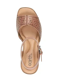 Quinty Block Heel Square Toe Dress Sandals