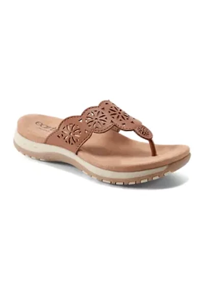 Sadie Round Toe Casual Slip On Thong Sandals
