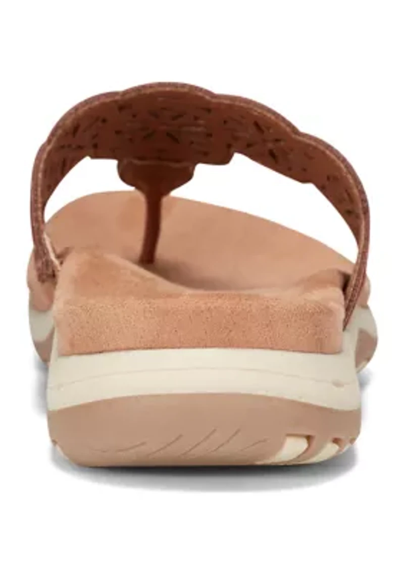 Sadie Round Toe Casual Slip On Thong Sandals