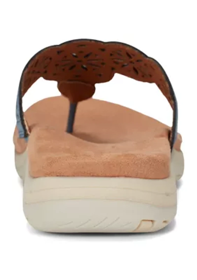 Sadie Round Toe Casual Slip On Thong Sandals