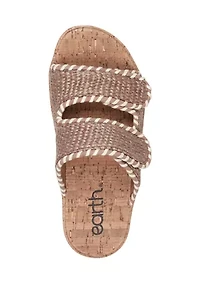 Sprinti Round Toe Slip-on Casual Wedge Sandals