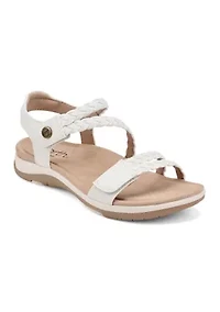 Stellon Round Toe Casual Strappy Flat Sandals