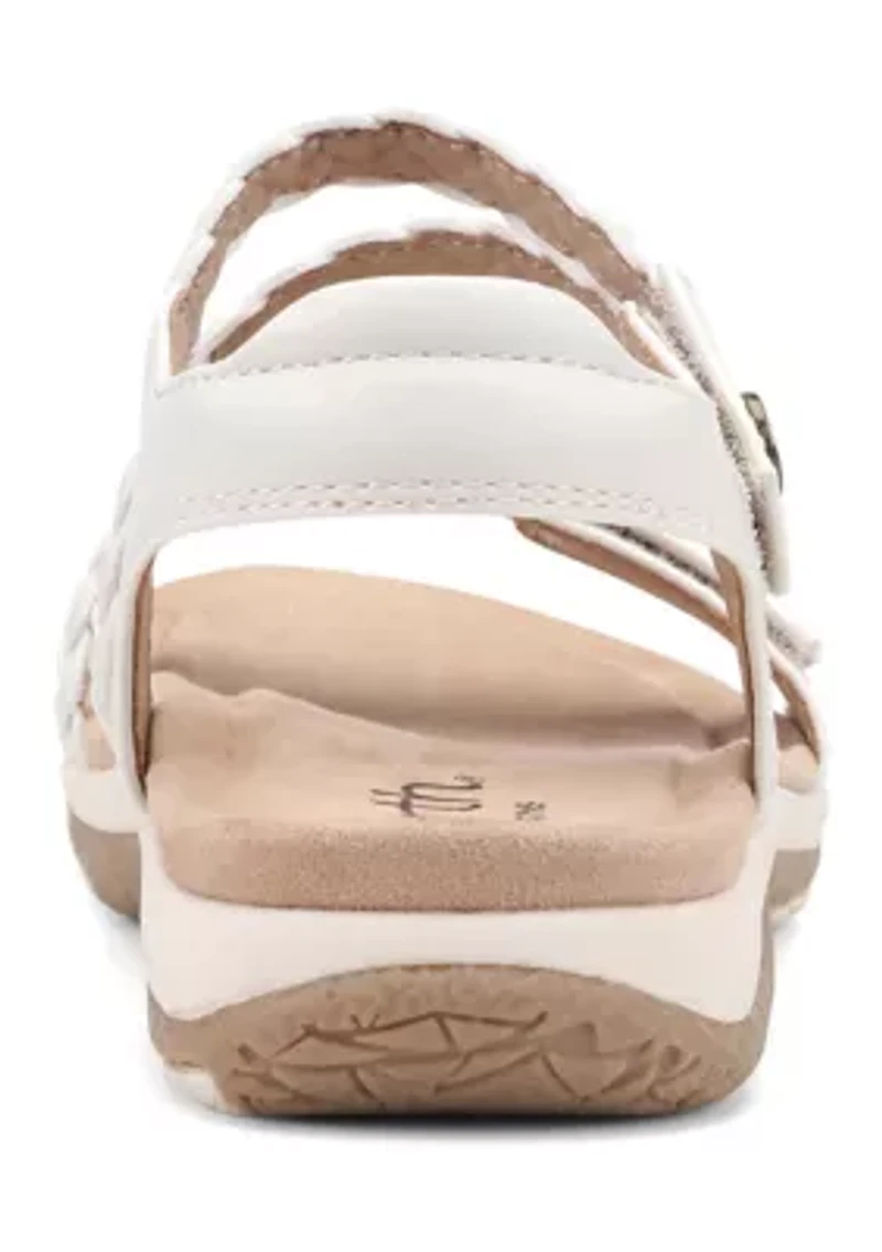 Stellon Round Toe Casual Strappy Flat Sandals