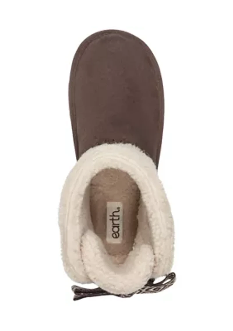 Wing Round Toe Casual Ankle Booties