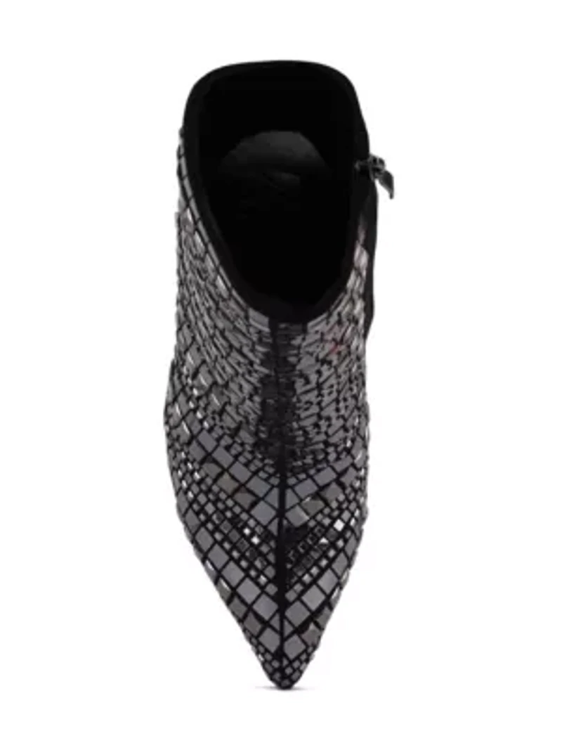Extravagance Mirror Embellished Stiletto Boots
