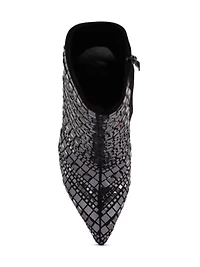 Extravagance Mirror Embellished Stiletto Boots