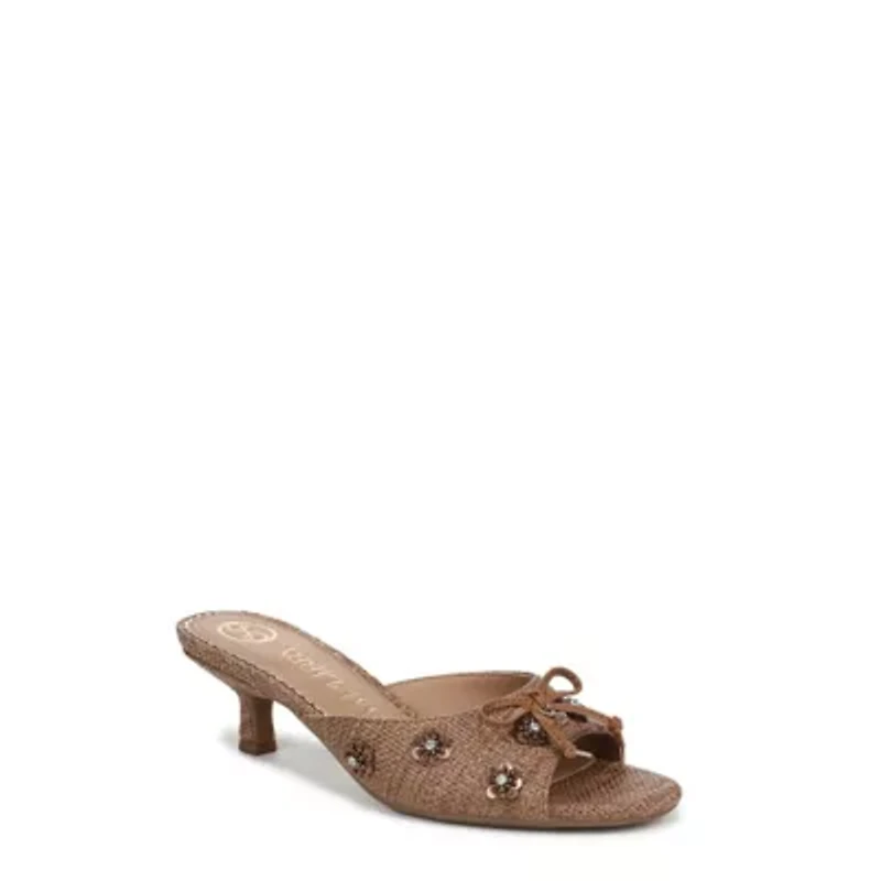 Ollie Fleur Kitten Heel Sandals