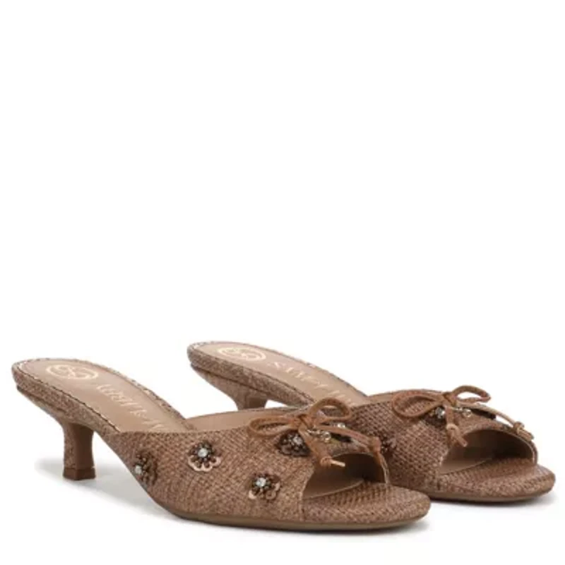 Ollie Fleur Kitten Heel Sandals
