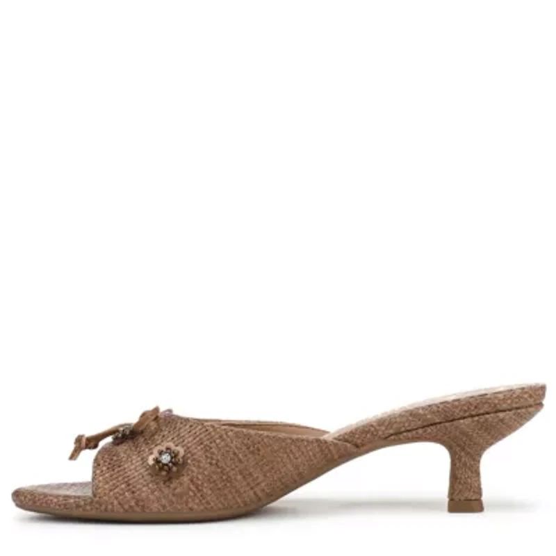 Ollie Fleur Kitten Heel Sandals