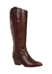 Sam & Libby | Shoes | Sam And Libby Womens Cowboy Boots Western Bootie Lowstacked Heel Toffee 6 6783f8cd0a60d500bc5f6728