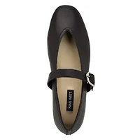 Vancee Slip-on Almond Toe Mary Jane Flats