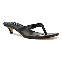 Cassa Kitten Heel Slip-on Dress Sandals