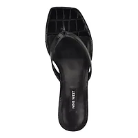 Cassa Kitten Heel Slip-on Dress Sandals