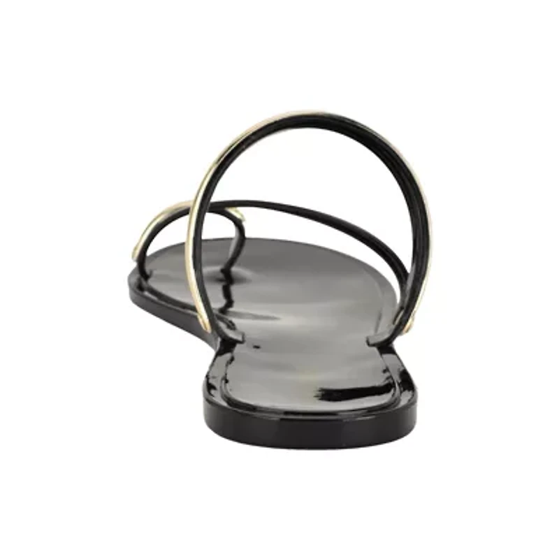 Seashell Round Toe Slip-on Casual Flat Sandals