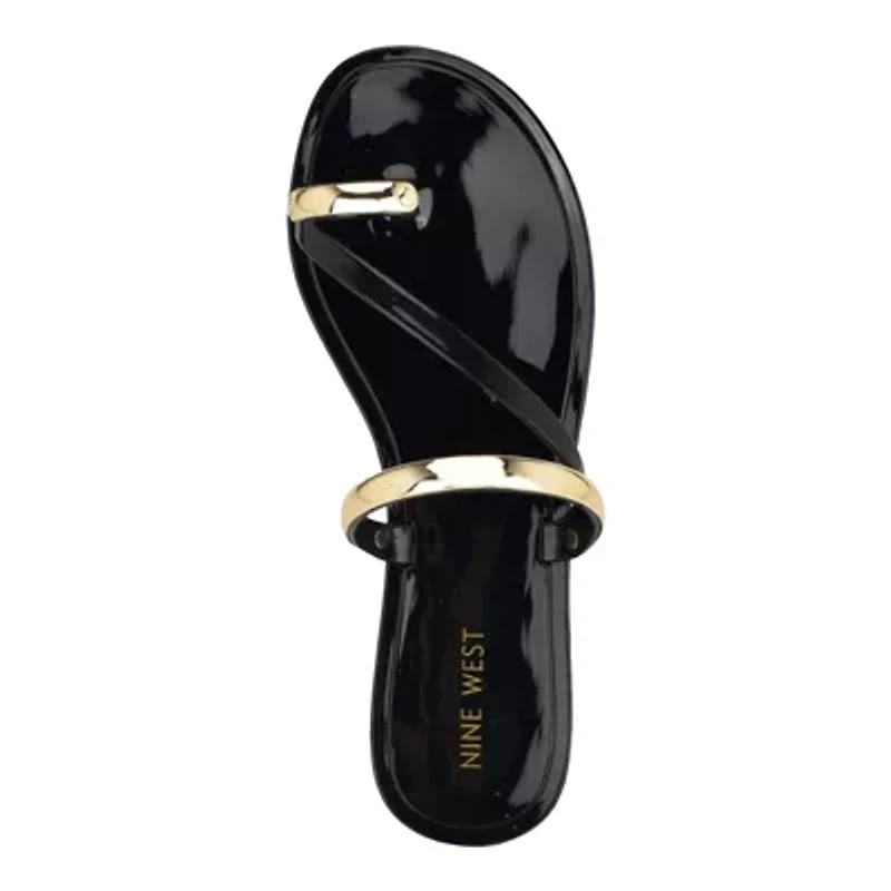 Seashell Round Toe Slip-on Casual Flat Sandals