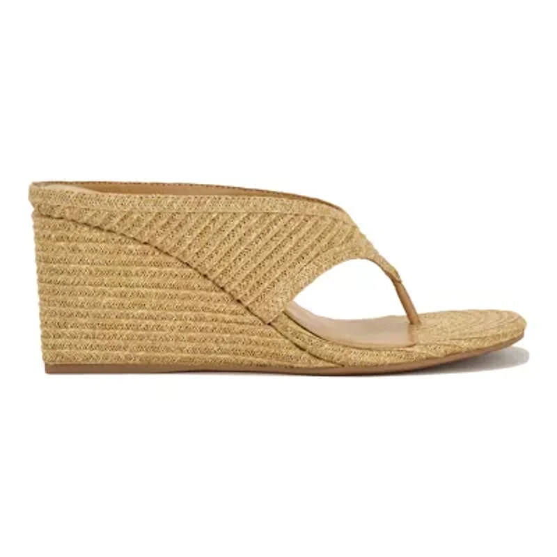 Jadde Round Toe Slip-on Dress Wedge Sandals