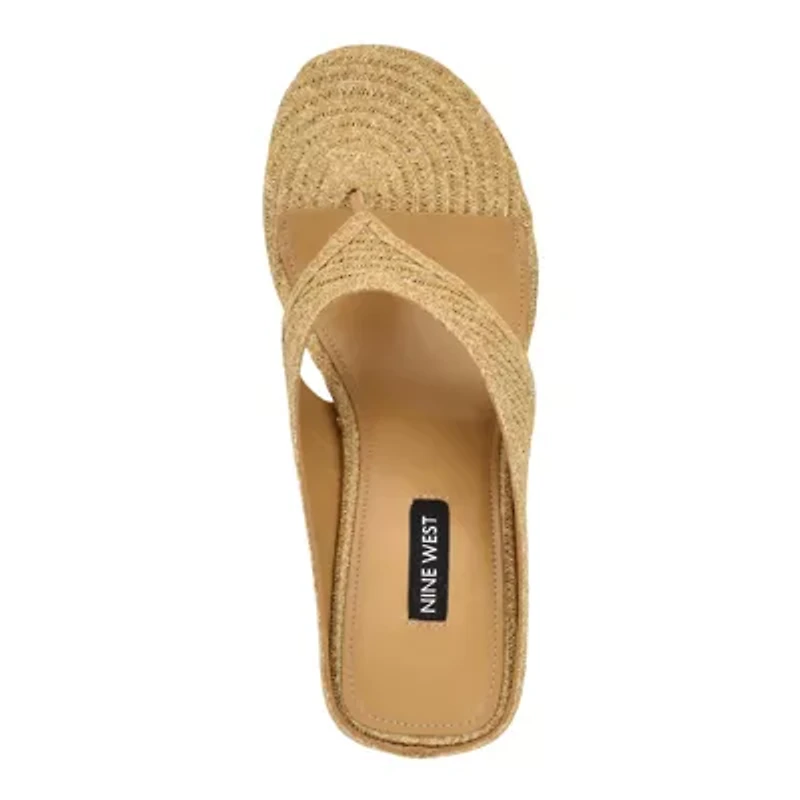 Jadde Round Toe Slip-on Dress Wedge Sandals