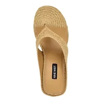 Jadde Round Toe Slip-on Dress Wedge Sandals