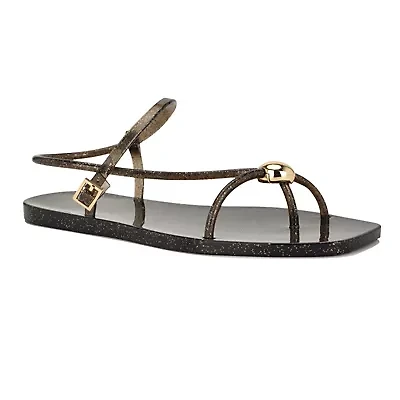 Shells Square Toe Flat Casual Sandals