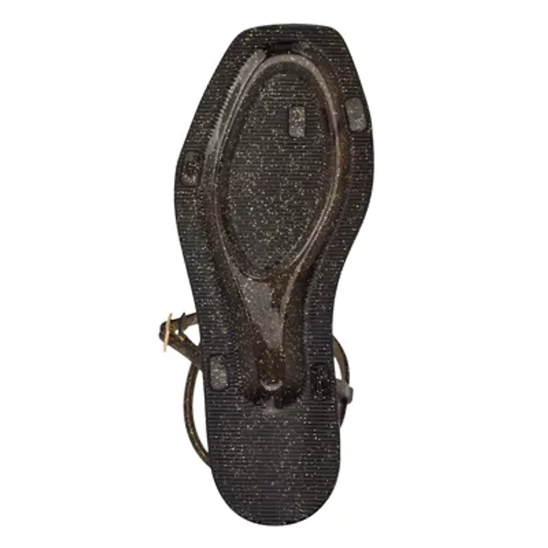 Shells Square Toe Flat Casual Sandals