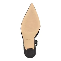 Kansy Pointy Toe Slingback Dress Pumps