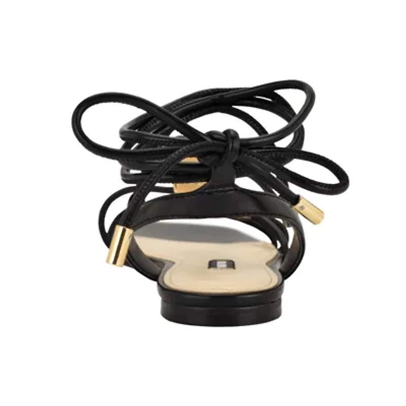 Niraa Casual Square Toe Flat Strappy Sandals