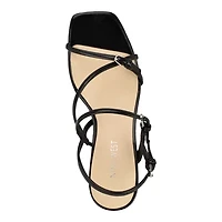 Hallow Square Toe Strappy Dress Sandals