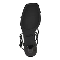 Hallow Square Toe Strappy Dress Sandals